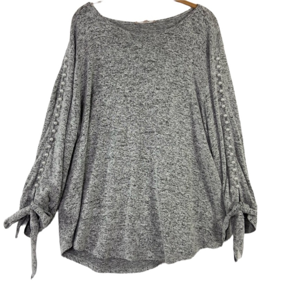 My Danielle pearl gray long sleeve sweater top. Lamb soft. Size XXL